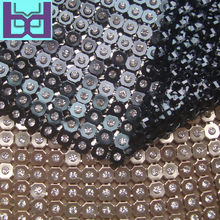 8mm平钻黑#金底+A白钻