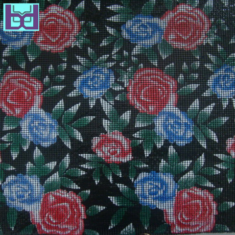 3mm红/蓝/牡丹三色 平面铝网片