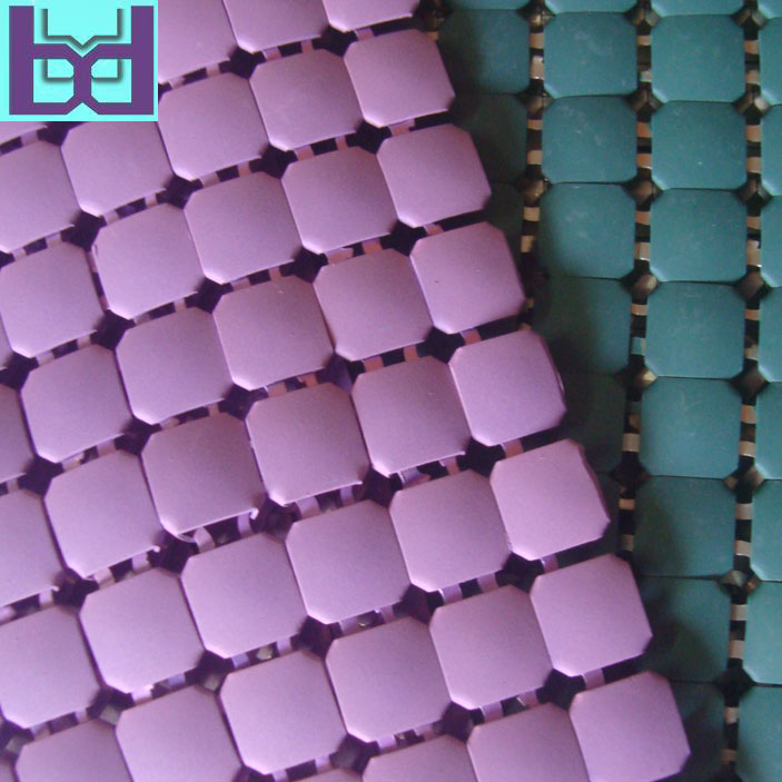 8mm紫色/绿色 平面铝网片