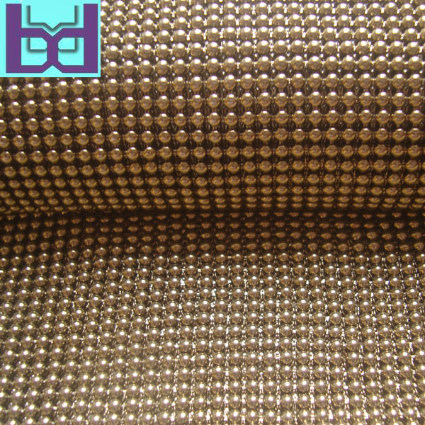 3mm金色氧化系列铝珠网 铝网片定做
