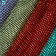 4mm兰色/金/大红/粉四色氧化铝珠网 铝网片生产